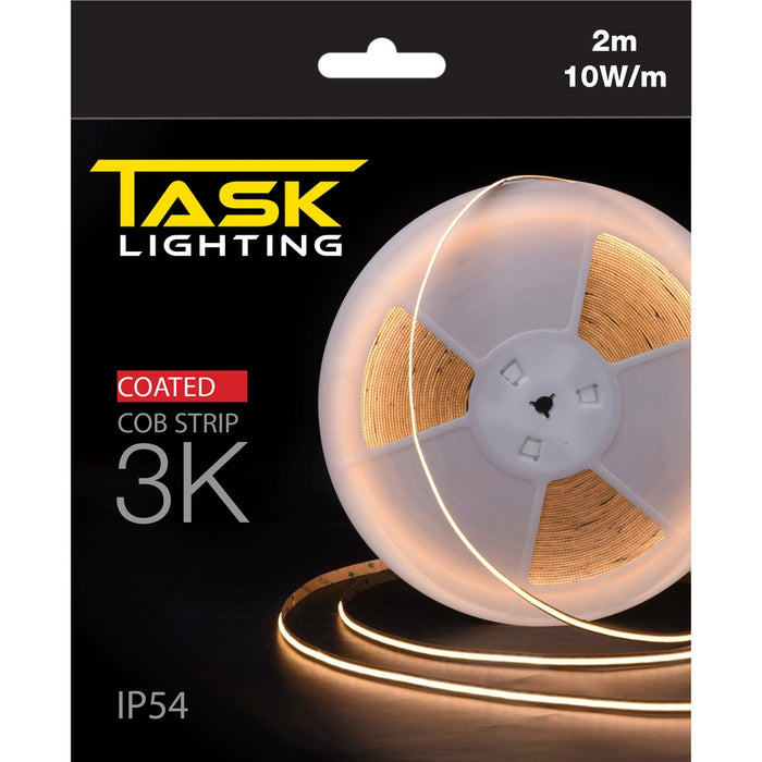 Task LED Cob Strip Pack 2m 10W/m 24V 3K IP54