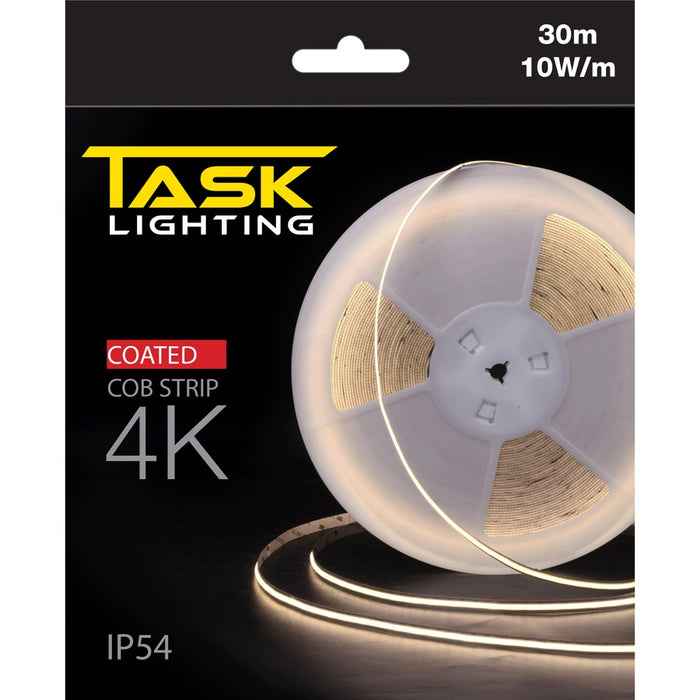 Task LED Cob Strip Pack 30m 10W/m 24V 4K IP54