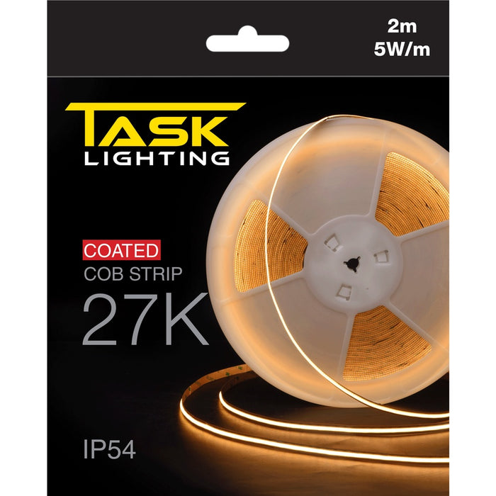 Task LED Cob Strip Pack 2m 5W/m 24V 27K IP54