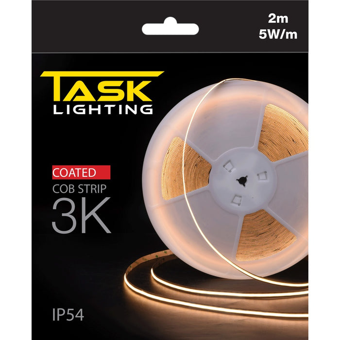 Task LED Cob Strip Pack 2m 5W/m 24V 3K IP54