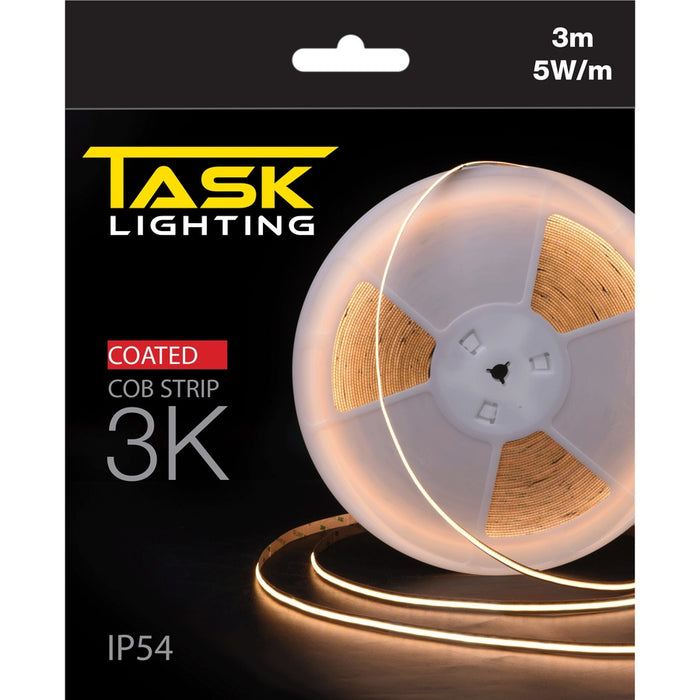 Task LED Cob Strip Pack 3m 5W/m 24V 3K IP54
