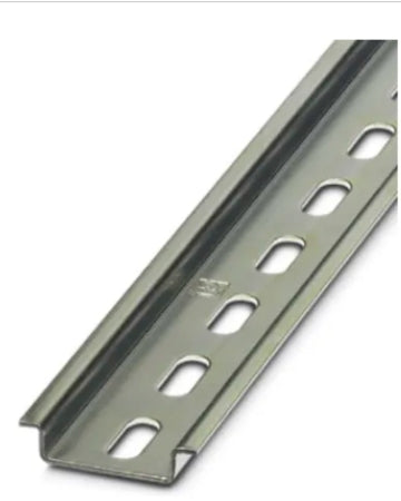 TS35F Din Rail Steel Slotted 1m