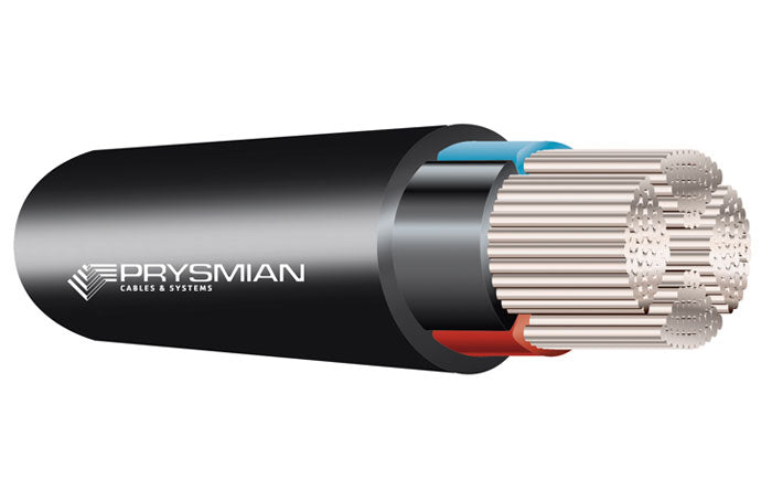 Cable 185mm 4c Alu XLPE PVC Sector