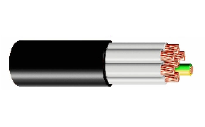 Cable 1.5mm 7c + Earth 450/750V Multicore Black