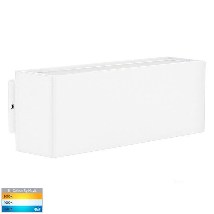 Blokk Wall Light Up/Down 2 x 4.5W 3/4/5k 240V White IP54