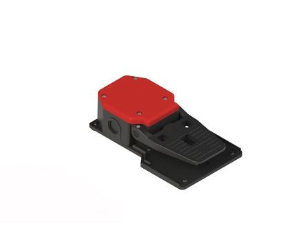 Foot Switch Unprotected 1NO/1NC Pos Red Polymer IP53