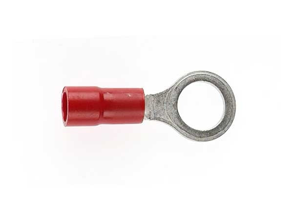 Ring Terminal 4mm Hole Red (Pkt 100)