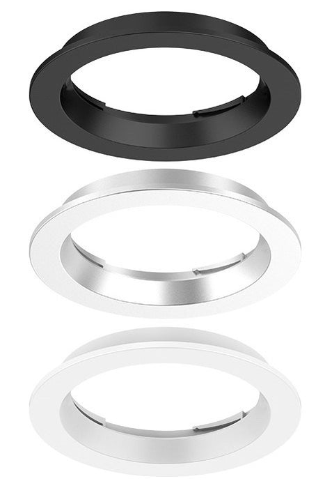 Downlight Recessed Trim 90mm Black White Silver Pack