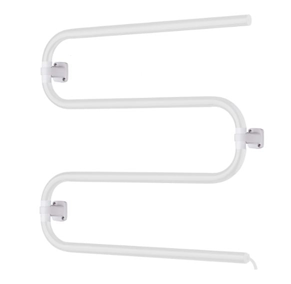 Towel Rail Mid Size 4Bar 80W White IP44 550mmx550mm