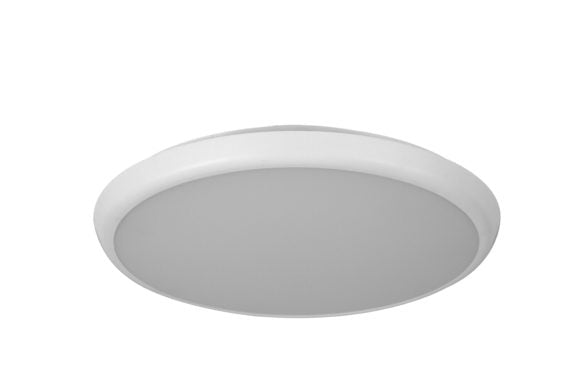 Selene Oyster LED Round 18W 3CCT Dim 300x40mm White IP54