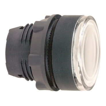 ZB5 Pbutton Head Dbl Ins Illum LED Flush White