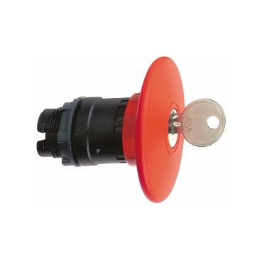 ZB5 Pbutton Mushroom Head 60mm Red Key Release