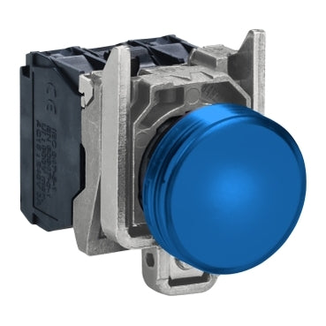 XB4 Pilot Light Blue 110V with Integral LED