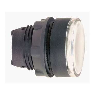 ZB5 Pbutton Head Dbl Ins Illum Flush Latch White