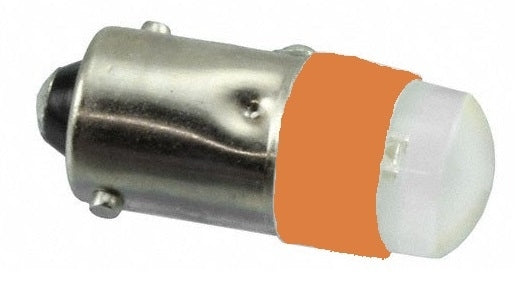 Lamp LED Ba9 Yellow 24V AC/DC
