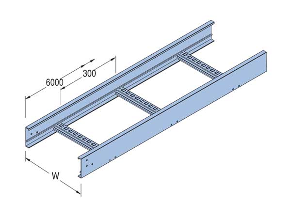NEMA12 Cable Ladder AL12 600mm (6m) Aluminium