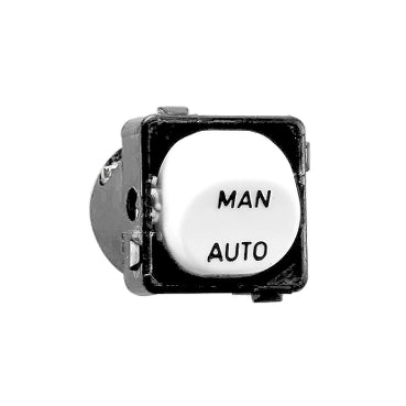 Switch Mech 10A Engraved (AUTO/MANUAL) White