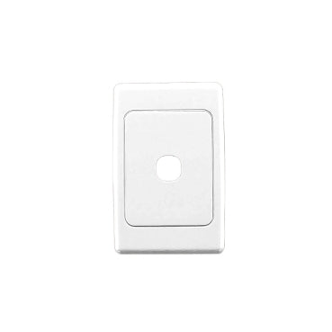 2000 Grid & Cover Plate 1Gang White