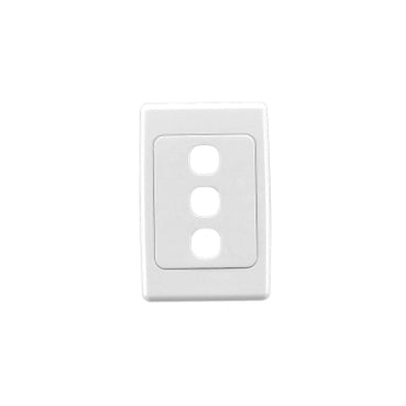 2000 Grid & Cover Plate 3Gang White