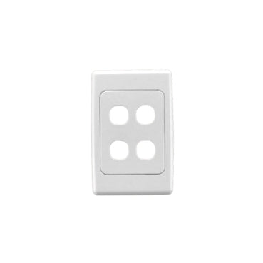 2000 Grid & Cover Plate 4Gang White