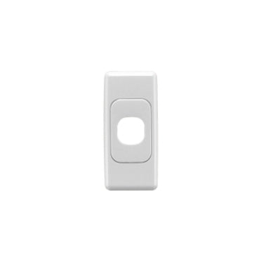 2000 Grid & Cover Plate Arch 1Gang White
