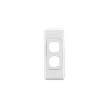 2000 Grid & Cover Plate Arch 2Gang White