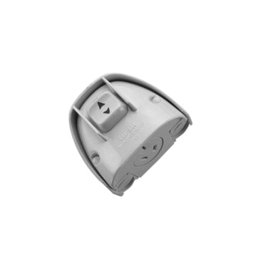 WS Switched Socket 10A Sgl Grey Surface IP53