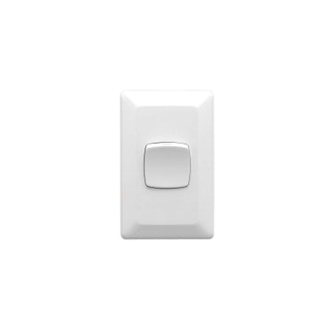 Prestige Switch Sgl Vert 10A White