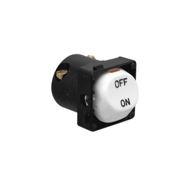 Switch Mech 10A Engraved (ON/OFF) White