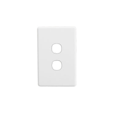 Grid & Cover Plate 2Gang White