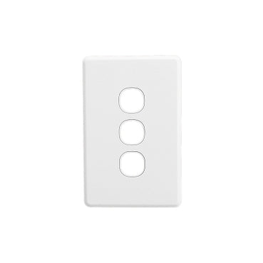 Grid & Cover Plate 3Gang White