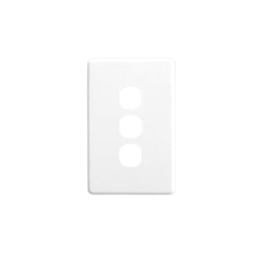 Switch Cover Plate 3Gang White