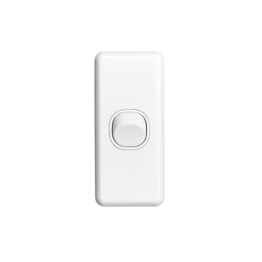 Switch Single 10A Architrave White
