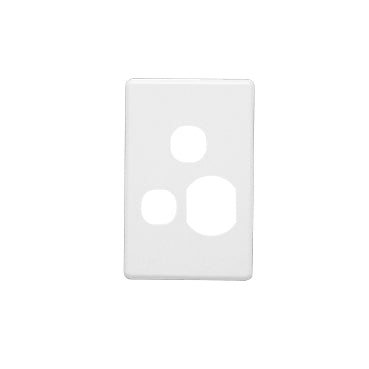 Cover Plate Single Vert Extra Sw Brush Aluminium Old