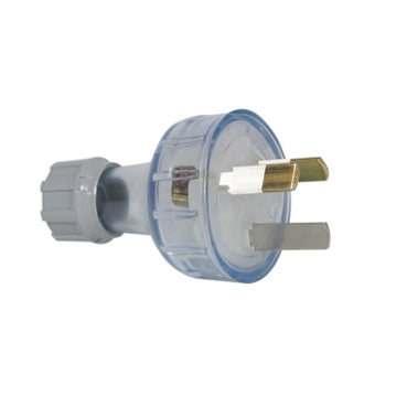 Plug 10A 3Pin Transparent Extra Safety