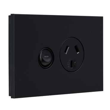 Saturn Zen Sw Socket Single 10A Black