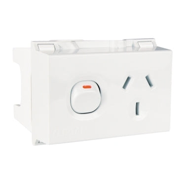 Switch Socket 10A 2P Din Mount
