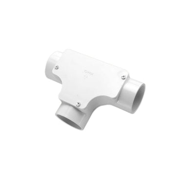 Conduit Inspection Tee 40mm PVC Grey