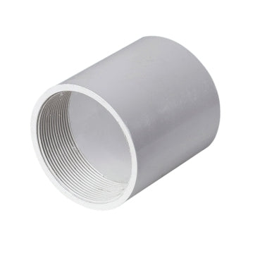 Conduit Plain Screw Coupling 50mm PVC Grey