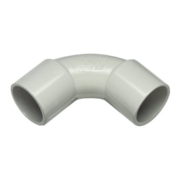Conduit Solid Elbow 20mm PVC Grey
