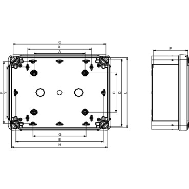 Enclosure ABS 241x 192 x 128mm Hi
