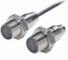 E3FC-TP21 PE Sensor M18 Thrubeam 20m PNP 10-30V M12 SS