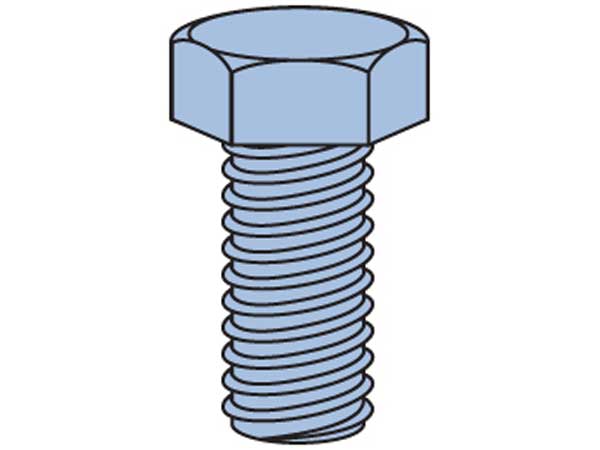 Hex Head Engineering Bolt 12 x 25mm HDG