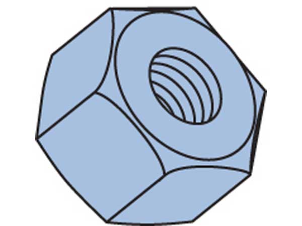 Hex Nut 8mm HN08Z Zinc Plated