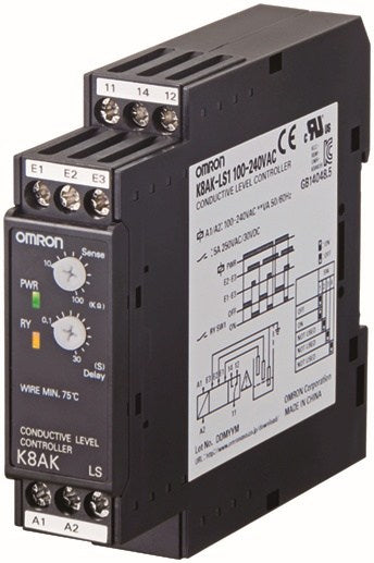 K8AK-LS1 24V AC/DC Slim Floatless Level Controller