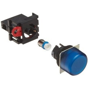 M22N Indicator Blue Plastic Flat 24V AC/DC