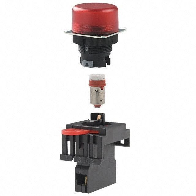 M22N Indicator Red Plastic Flat 24V AC/DC