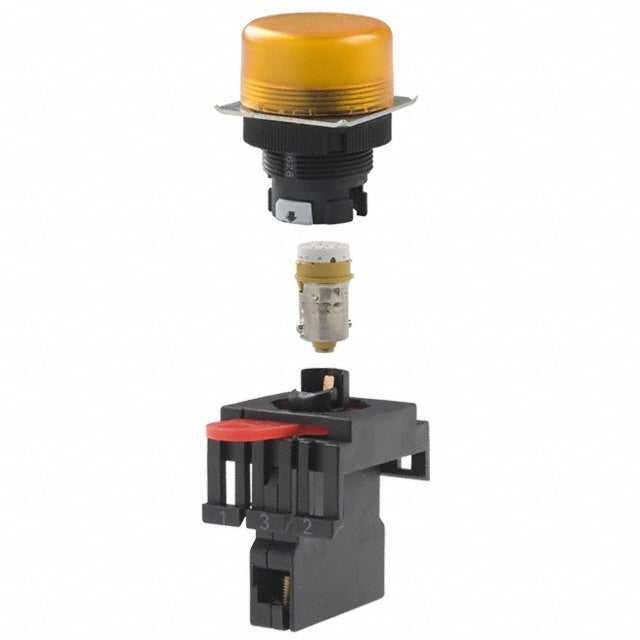 M22N Indicator Yellow Plastic Flat 240VAC
