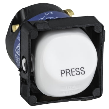Switch Mech 10A Rocker Bell Press White