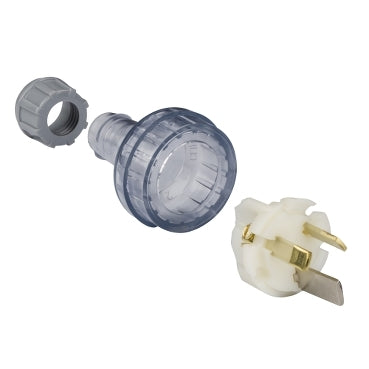 Plug 15A 3Pin PVC Heavy Duty Transparent